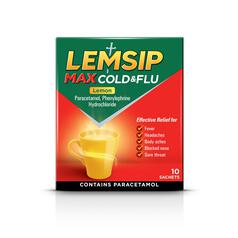 Lemsip Max Cold & Flu Lemon Sachets 10 per pack