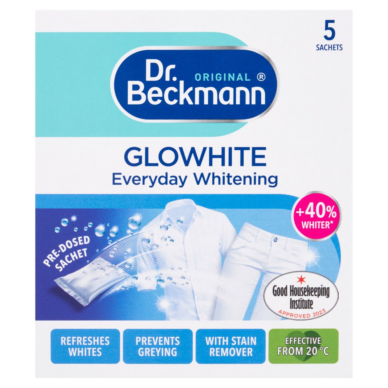 Dr. Beckmann Glowhite Intensive Whitener Powder 5 x 40g