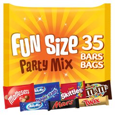 Mars, Maltesers, M&M's, Twix and more Funsize Milk Chocolate Party Bag 600g 600g