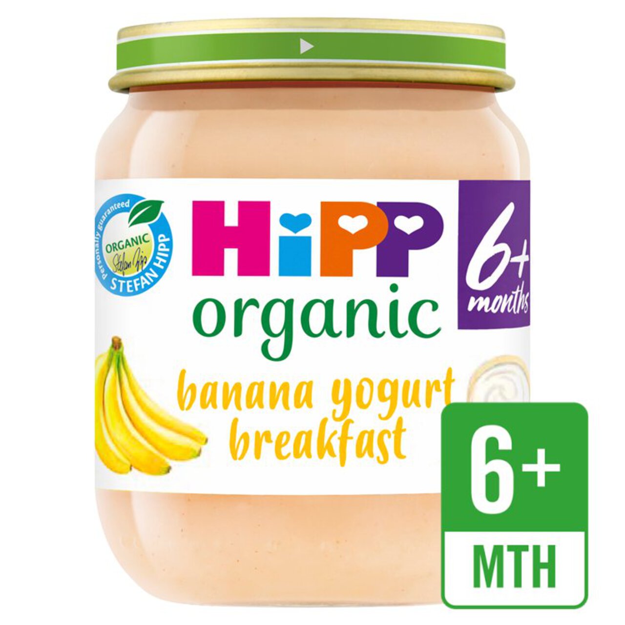 HiPP Organic Banana Yogurt Breakfast Jar, 6 mths+ 125g