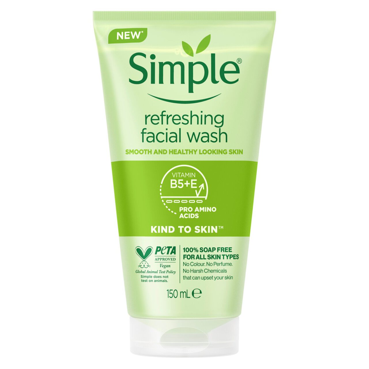Simple Kind to Skin Refreshing Facial Gel Wash 150ml