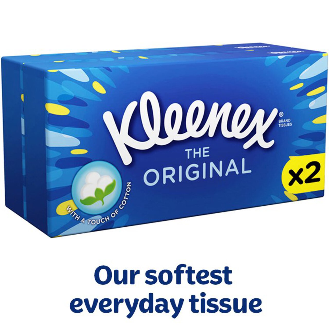Kleenex The Original Facial Tissues - Twin Box 2 x 64 per pack
