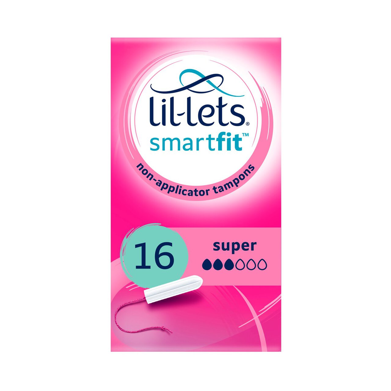 Lil-Lets Super Non-Applicator Tampons 16 per pack