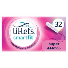 Lil-Lets Super Non-Applicator Tampons 32 per pack