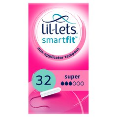 Lil-Lets Super Non-Applicator Tampons 32 per pack