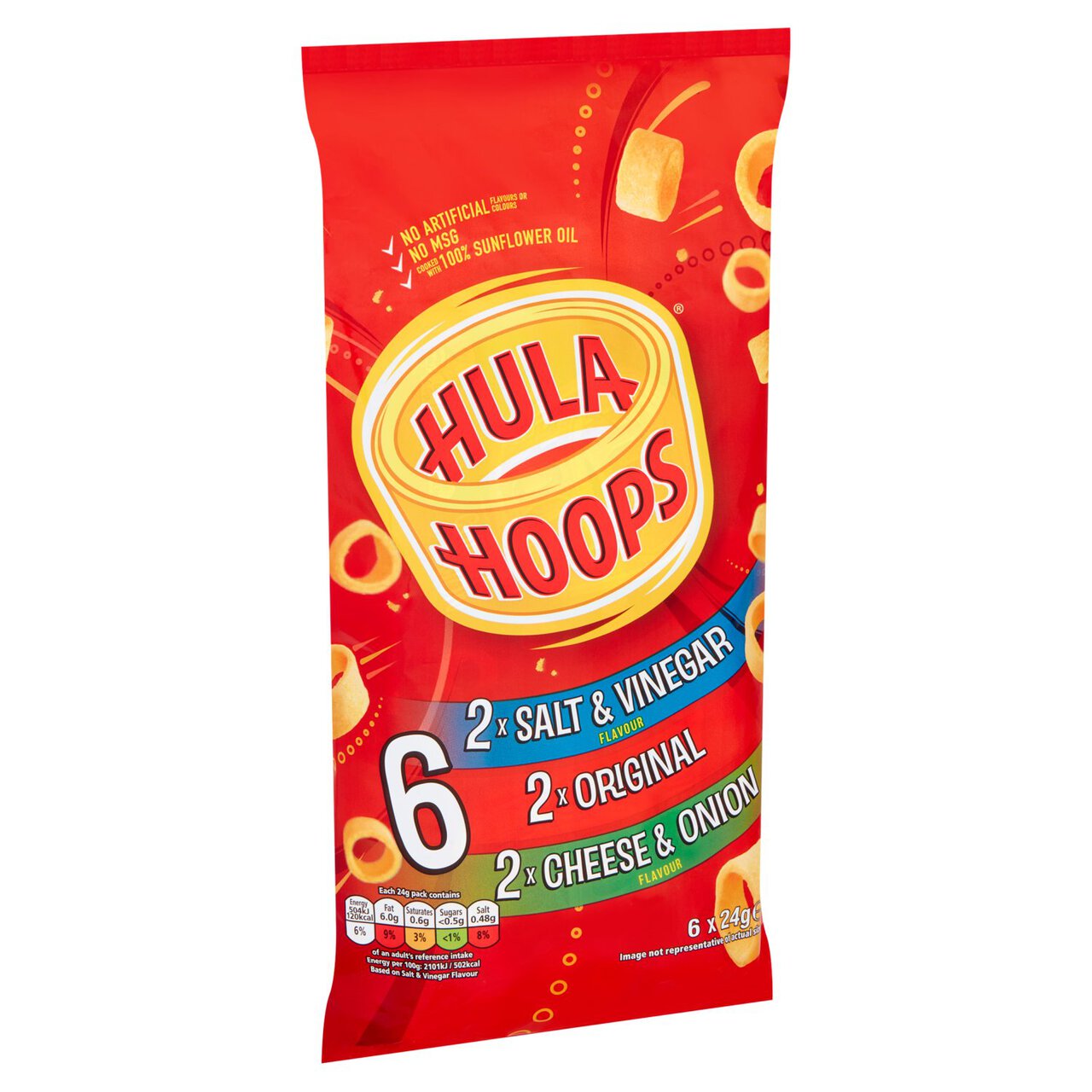 Hula Hoops Variety Multipack Crisps 6 per pack