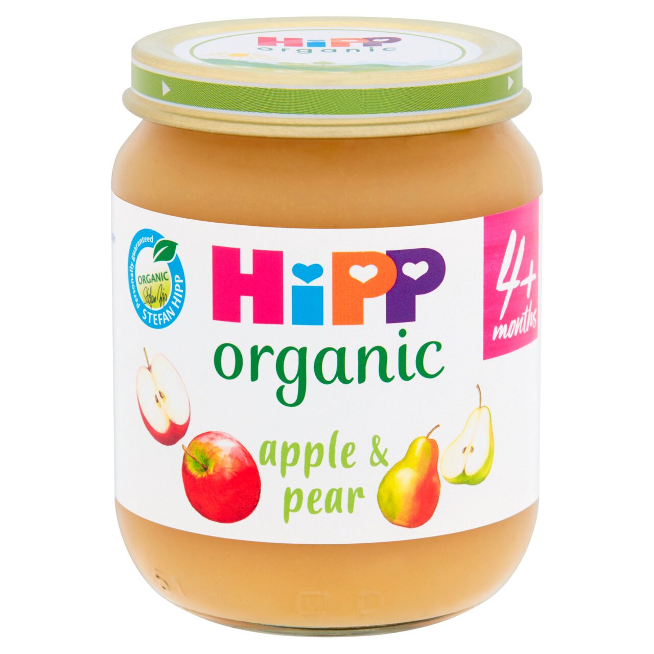 Monoprix Organic Baby Food 4+ months - Apple Pear (4x100g)