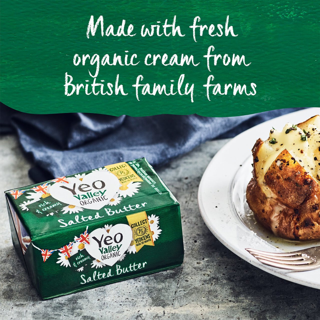 Yeo Valley Organic Salted Butter 250g