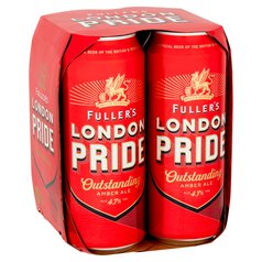Fuller's London Pride Amber Ale Beer Lager Cans 4 x 500ml