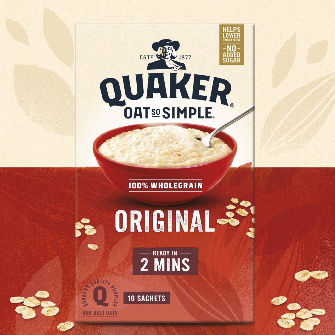 Quaker Oat So Simple Original Porridge Sachets Cereal 10 per pack