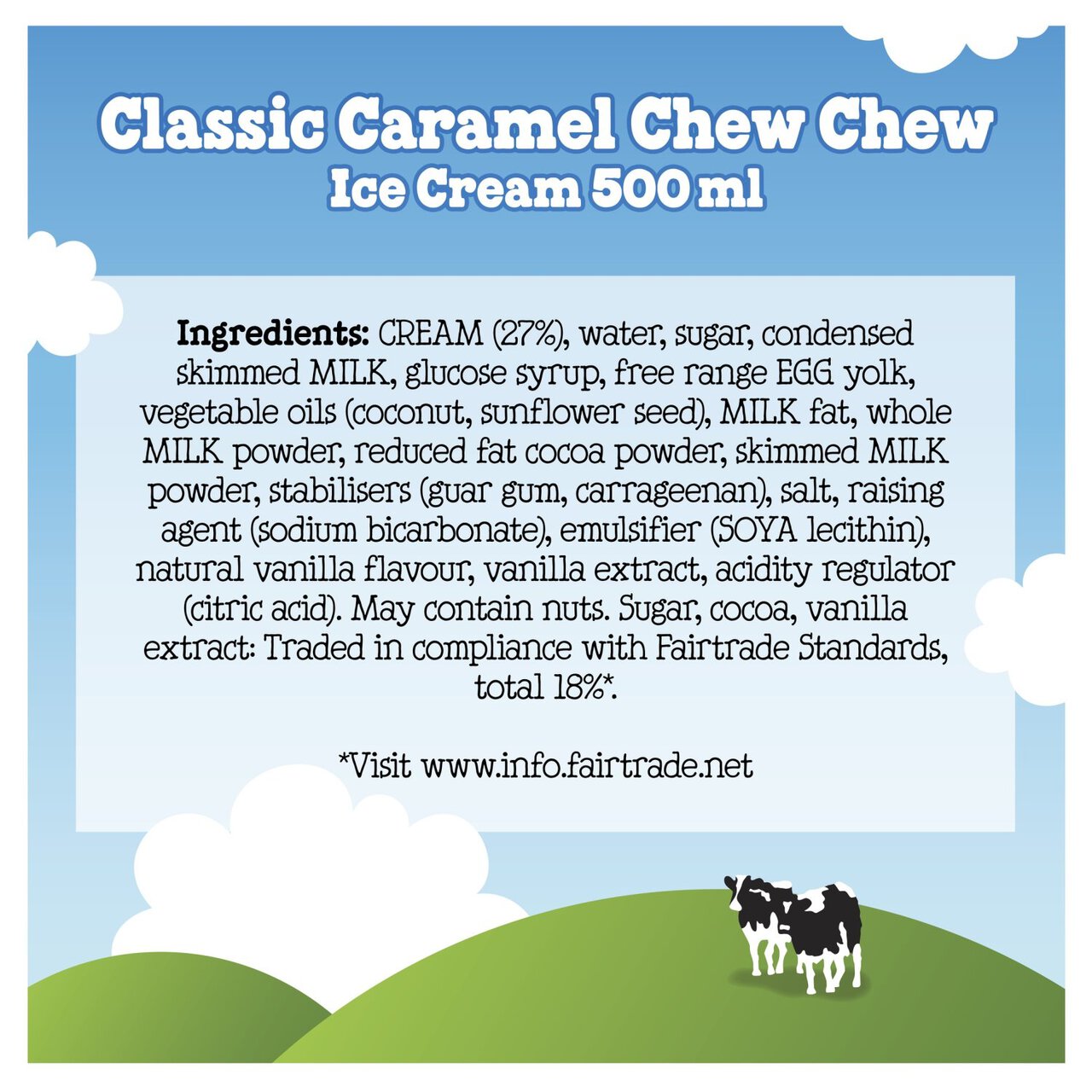 Ben & Jerry's Caramel Chew Chew Ice Cream Tub 465ml