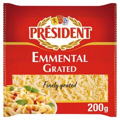 President Finely Grated Emmental Cheese 200g