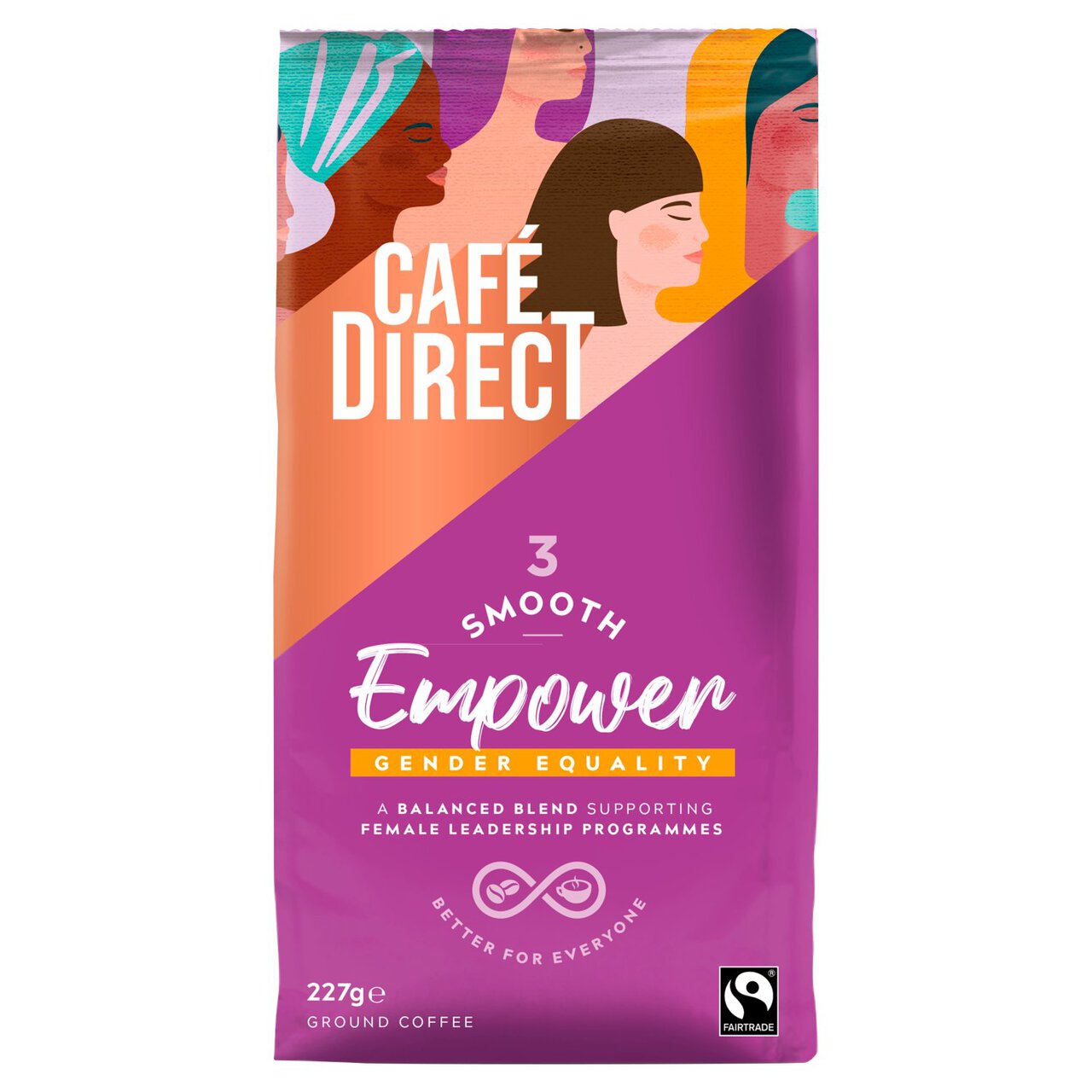 Cafedirect Fairtrade Empower Smooth Roast Ground Coffee 227g