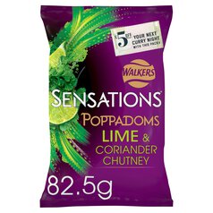 Sensations Lime & Coriander Chutney Sharing Poppadoms 82.5g