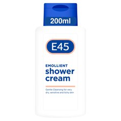 E45 Emollient Shower Cream for very dry skin on body and hands 200ml