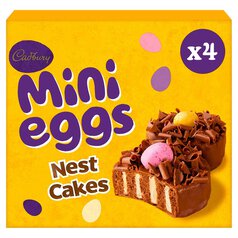 Cadbury Easter Chocolate Mini Egg Nest Cakes 4 per pack