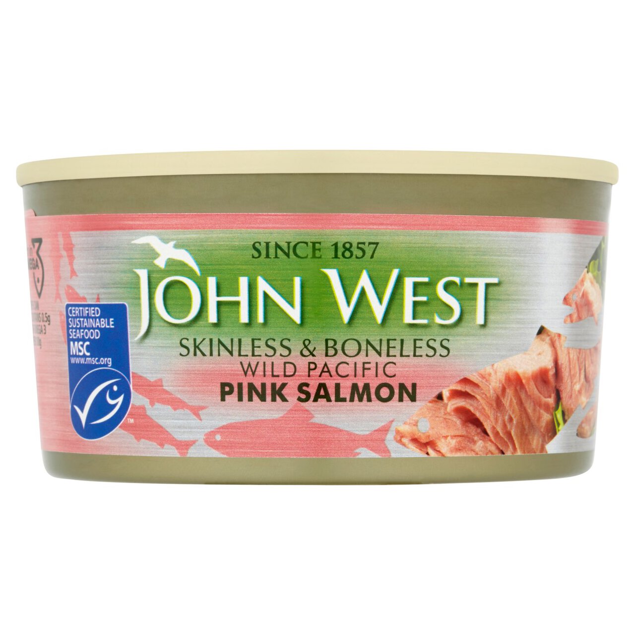 John West Wild Pink Salmon MSC Skinless & Boneless 170g