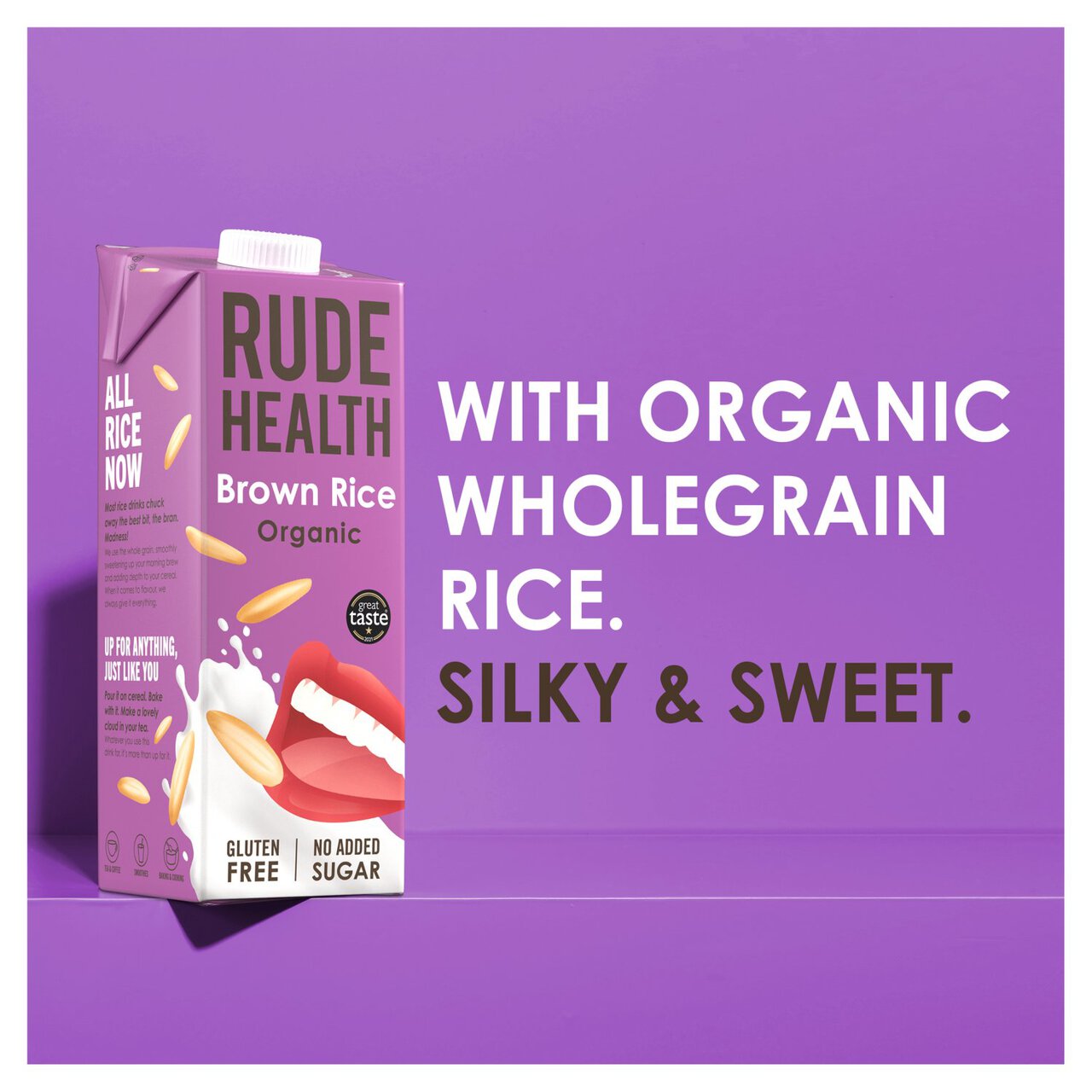 Rude Health Organic Brown Rice Drink Longlife 1l