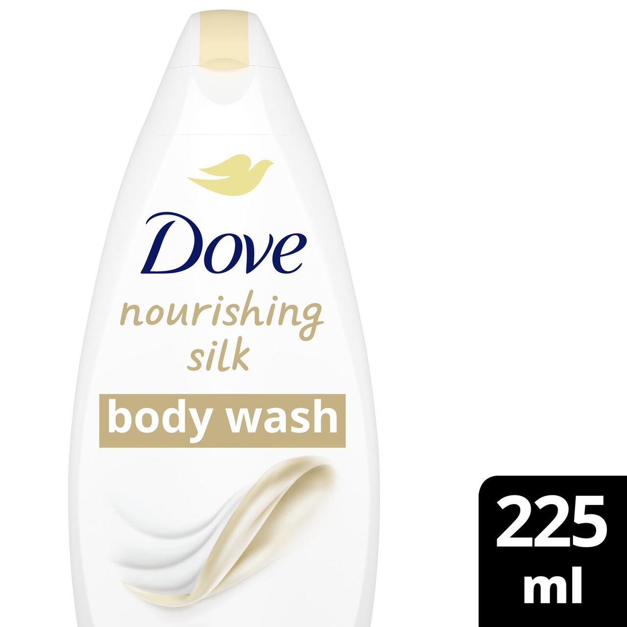 Dove Nourishing Silk Body Wash Shower Gel 225ml