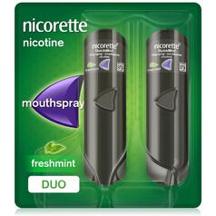 Nicorette QuickMist Mouth Spray, Freshmint Duo, 1 mg (Stop Smoking Aid) 2 per pack