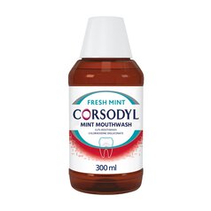 Corsodyl Medicated, Antibacterial Mouthwash, Mint 300ml