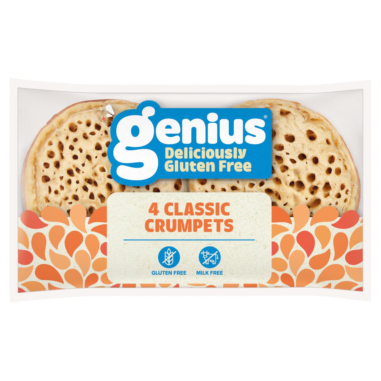Genius Gluten Free Crumpets 4 per pack