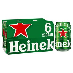 Heineken Lager Beer Cans 6 x 330ml
