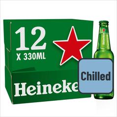 Heineken Lager Beer Bottles Chilled to Your Door 12 x 330ml