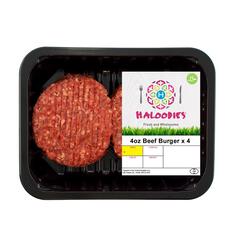 Haloodies Beef Burger Halal 4 x 113g