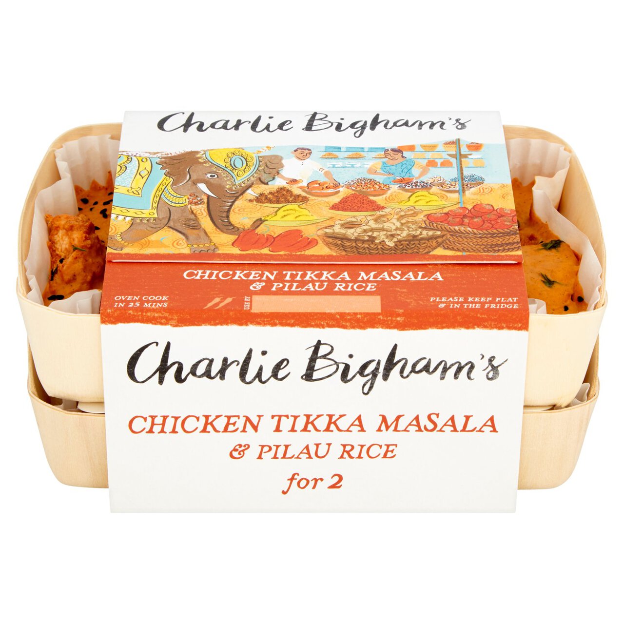 Charlie Bigham's Chicken Tikka Masala & Pilau Rice for 2 805g