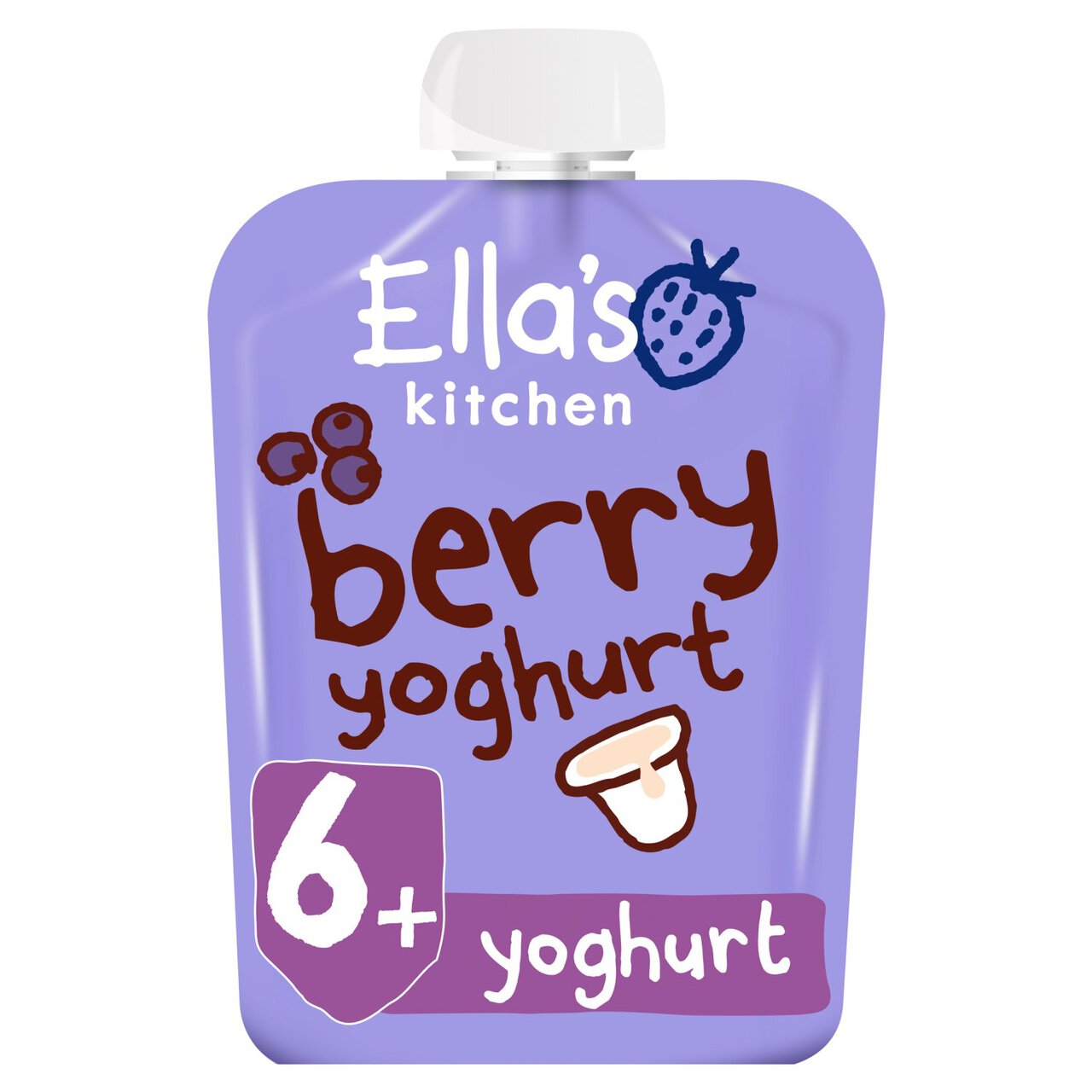 Ella's Kitchen Berry Greek Style Yoghurt Baby Food Pouch 6+ Months 90g