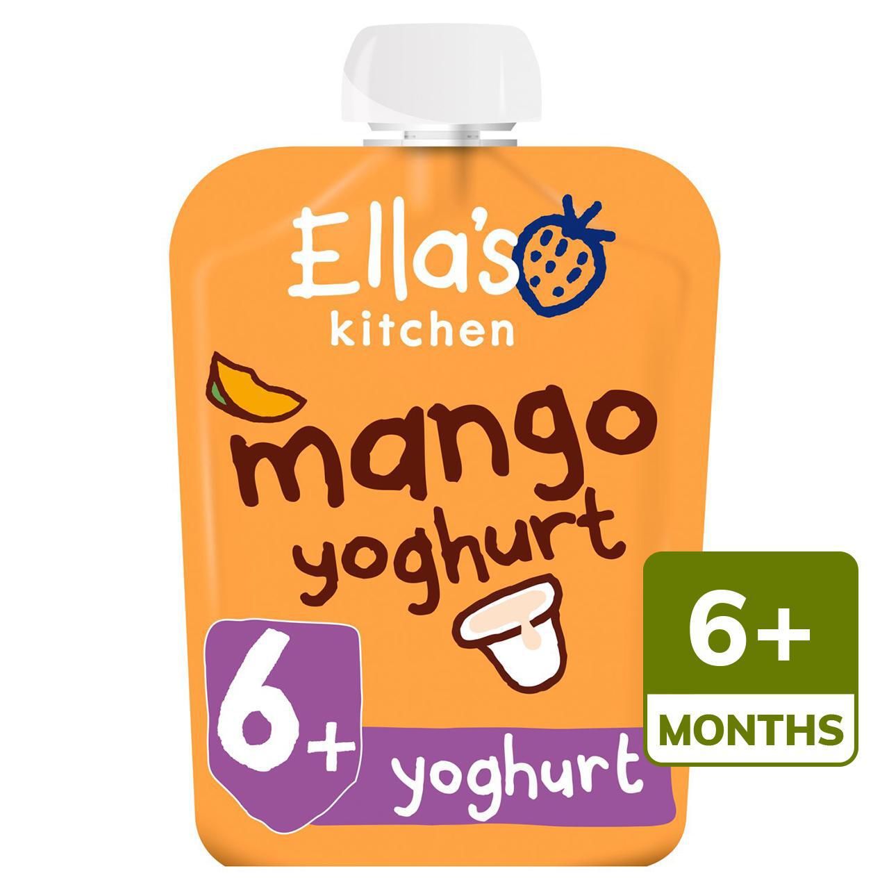 Ella's Kitchen Mango Greek Style Yoghurt Baby Food Pouch 6+ Months 90g