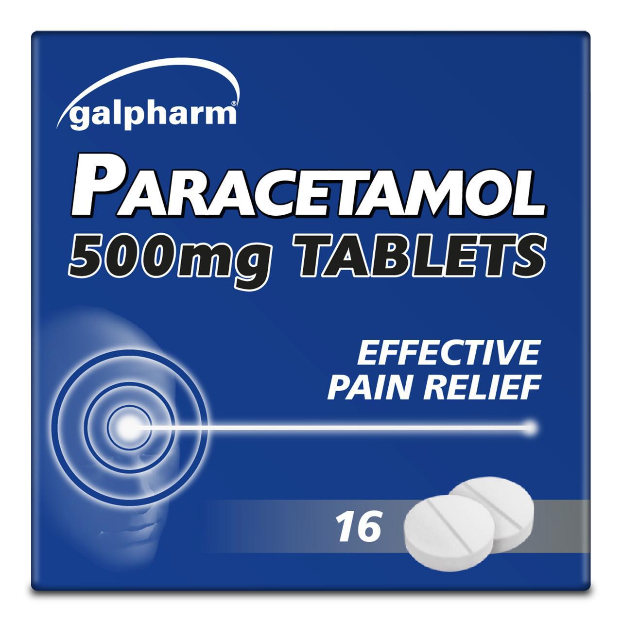 Galpharm Paracetamol 500mg Tablets 16 per pack