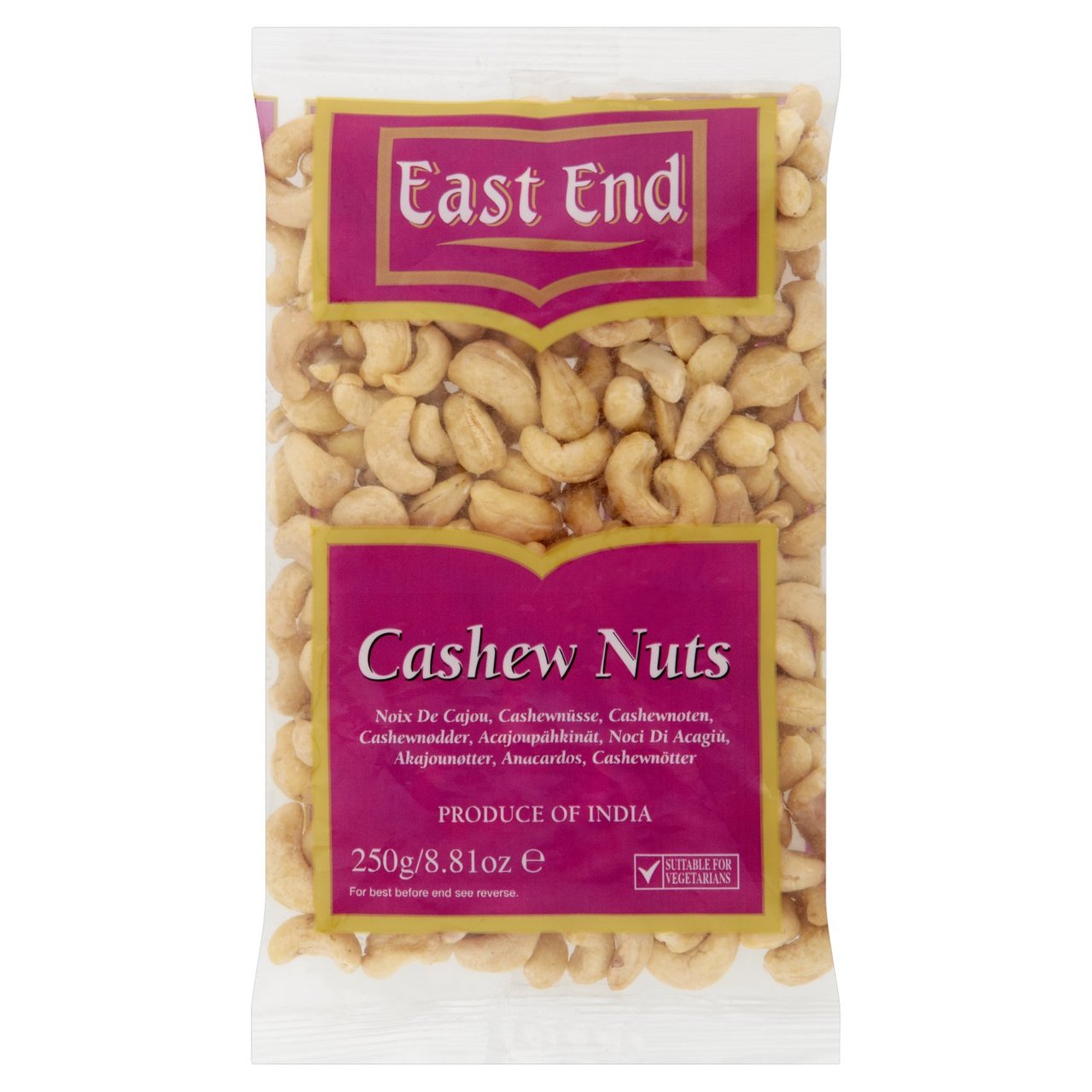 East End Cashew Nuts Kaju Plain 250g