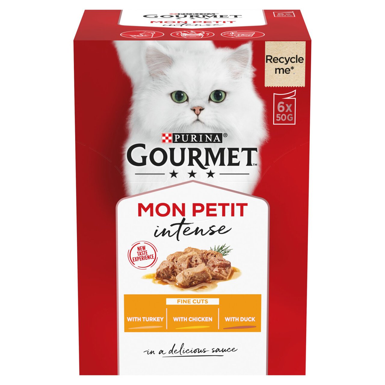 Gourmet Mon Petit Cat Food Pouches Poultry 6 x 50g 6 x 50g