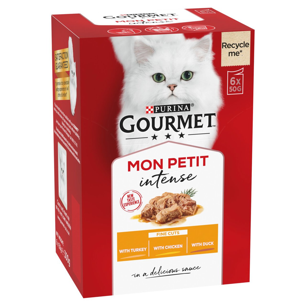 Gourmet Mon Petit Cat Food Pouches Poultry 6 x 50g 6 x 50g