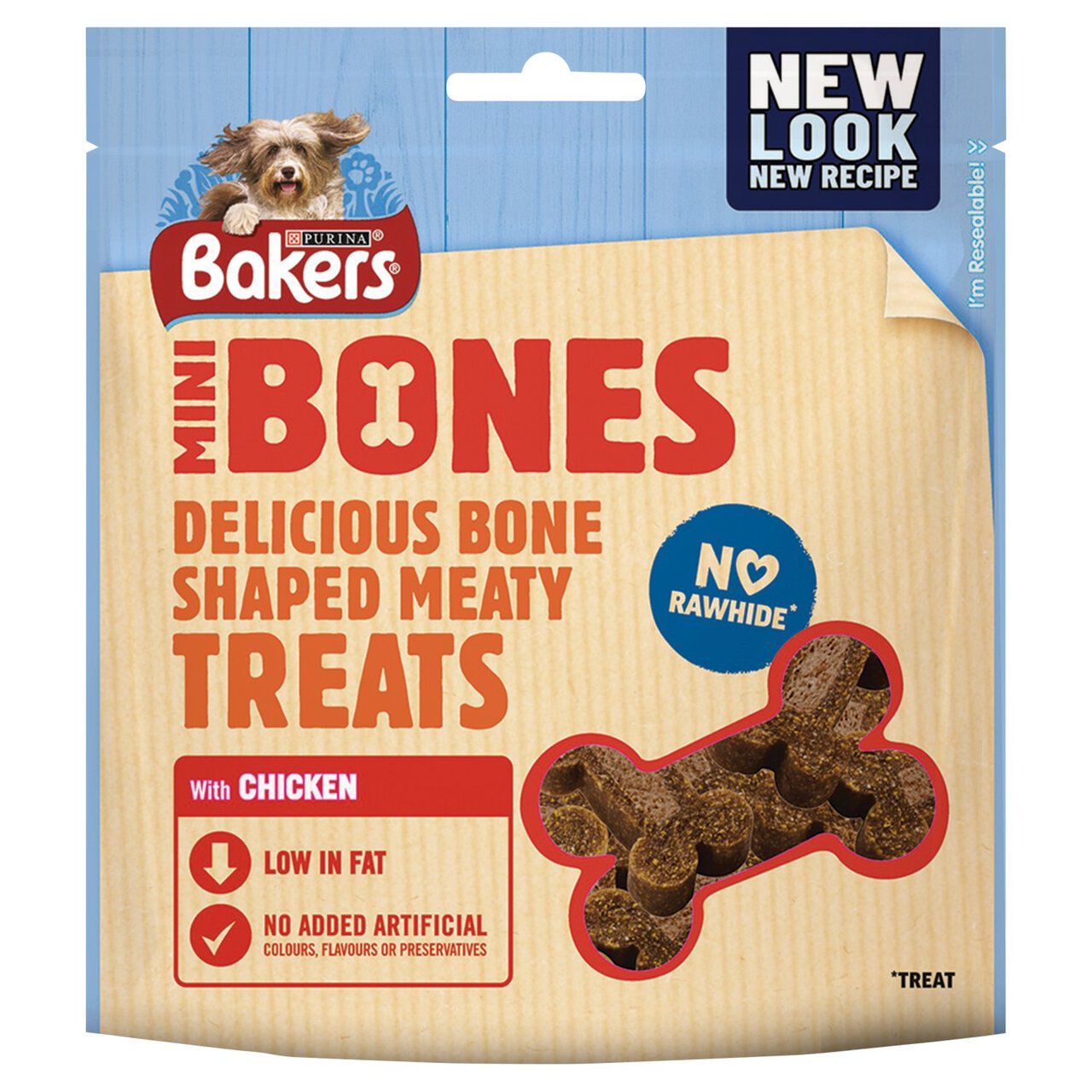 Bakers Mini Bones Dog Treat Chicken 94g