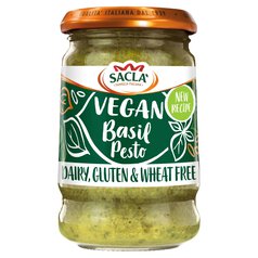 Sacla' Gluten & Dairy Free Basil Pesto 190g
