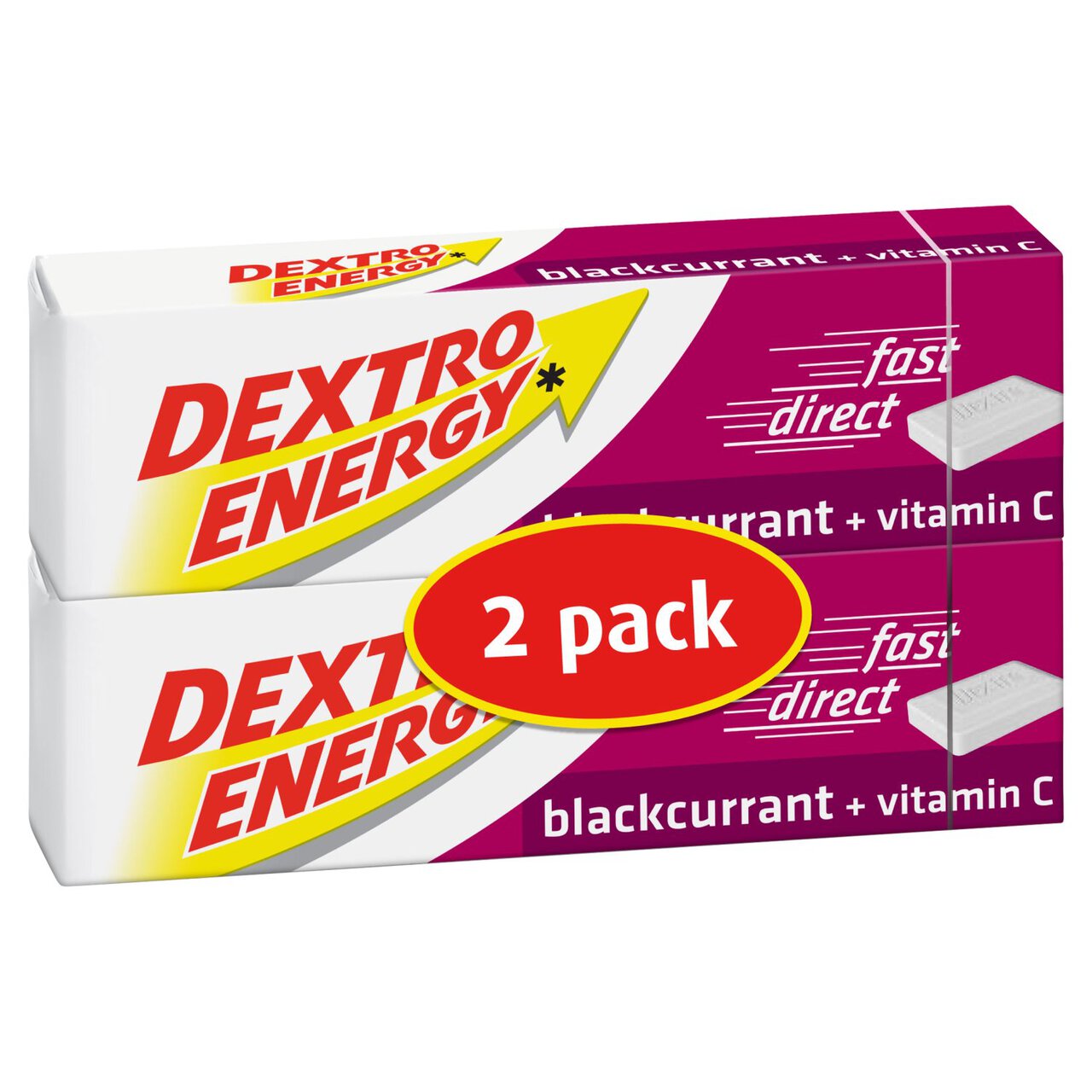Dextro Blackcurrant + Vitamin C Energy Tablets 2 x 14 per pack