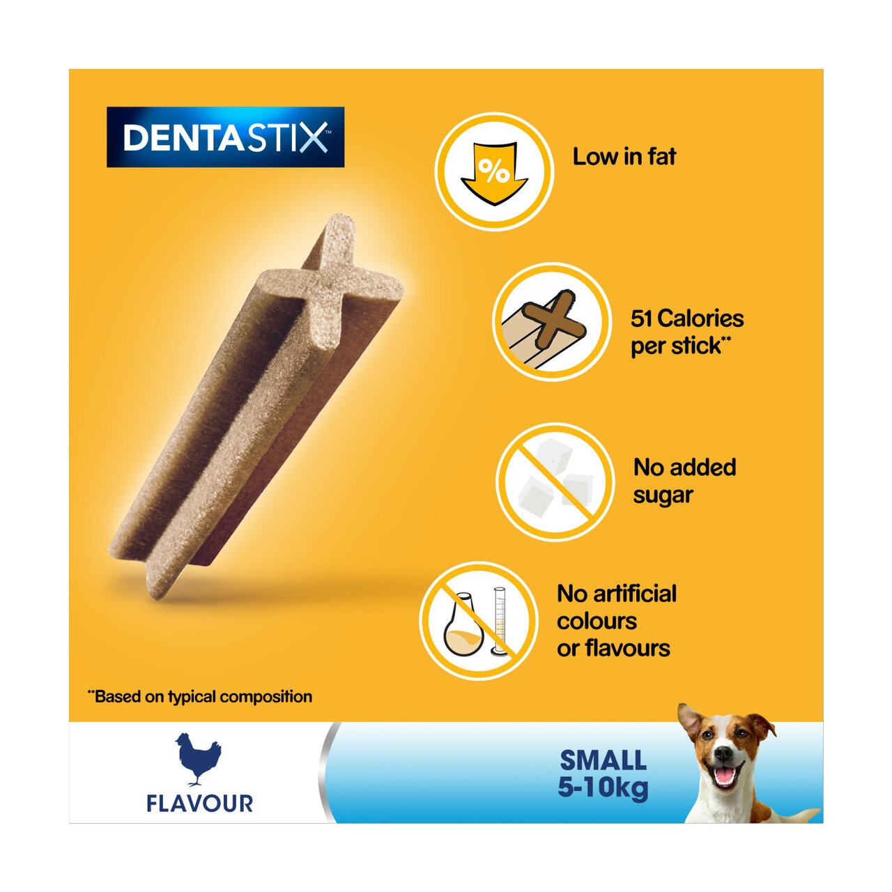 Pedigree Dentastix Daily Adult Small Dog Treats 7 x 16g