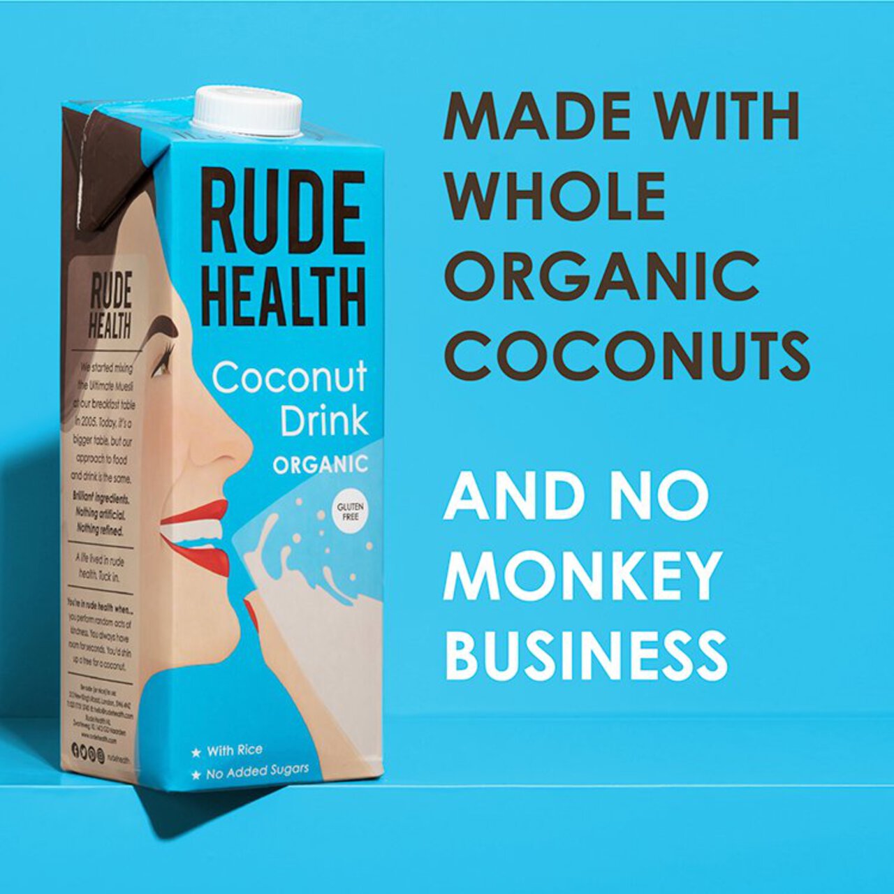 Rude Health Organic Coconut Drink Longlife 1l