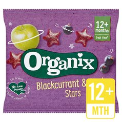 Organix Blackcurrent & Apple Organic Stars, 12 mths+ Multipack 12g