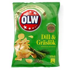 Olw Dill & Graslok Dill & Chives Crisps 175g
