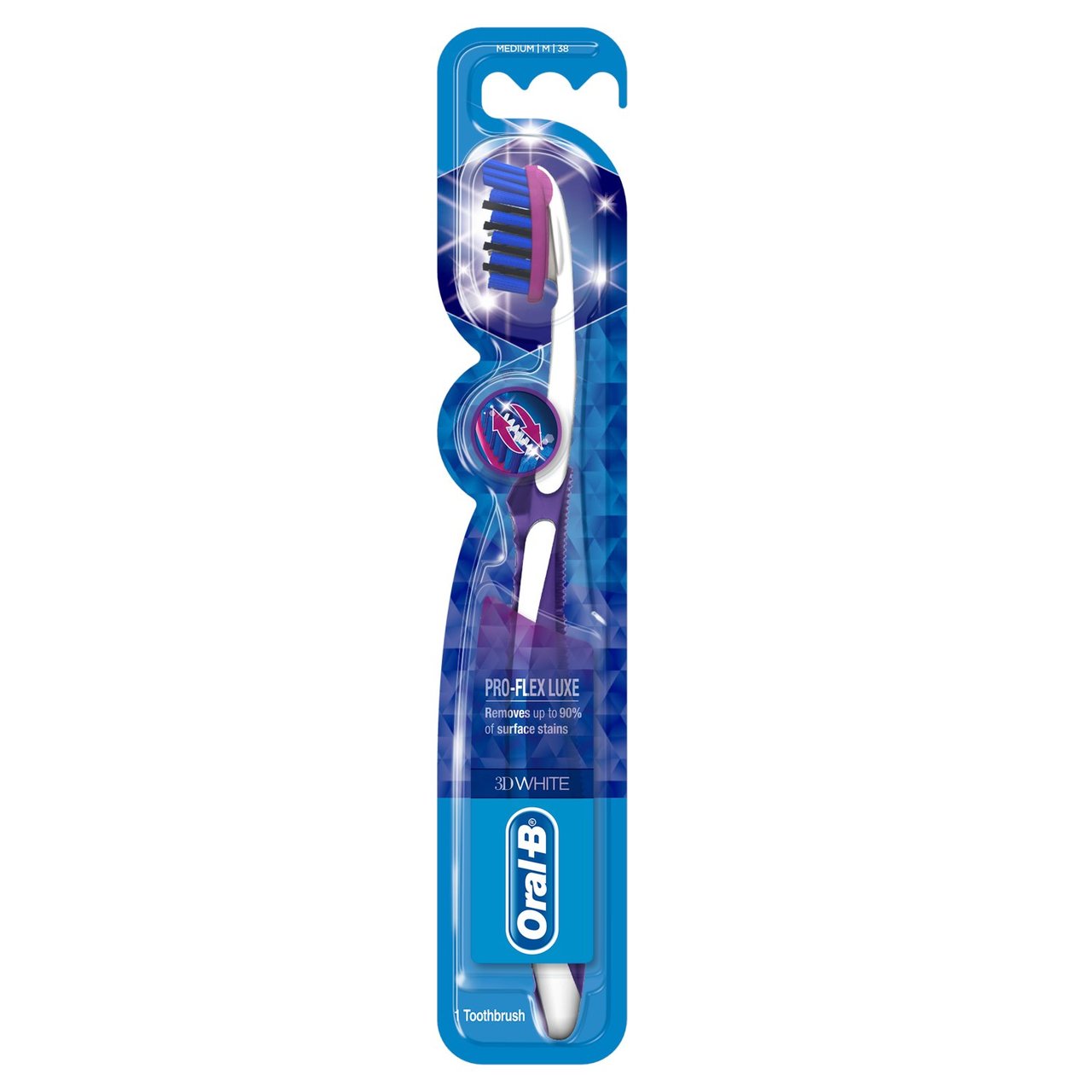 Oral-B 3D White Luxe Pro Flex 38 Medium Toothbrush