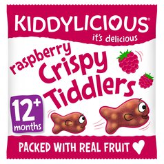 Kiddylicious Raspberry Crispy Tiddlers, 12 mths+ 12g