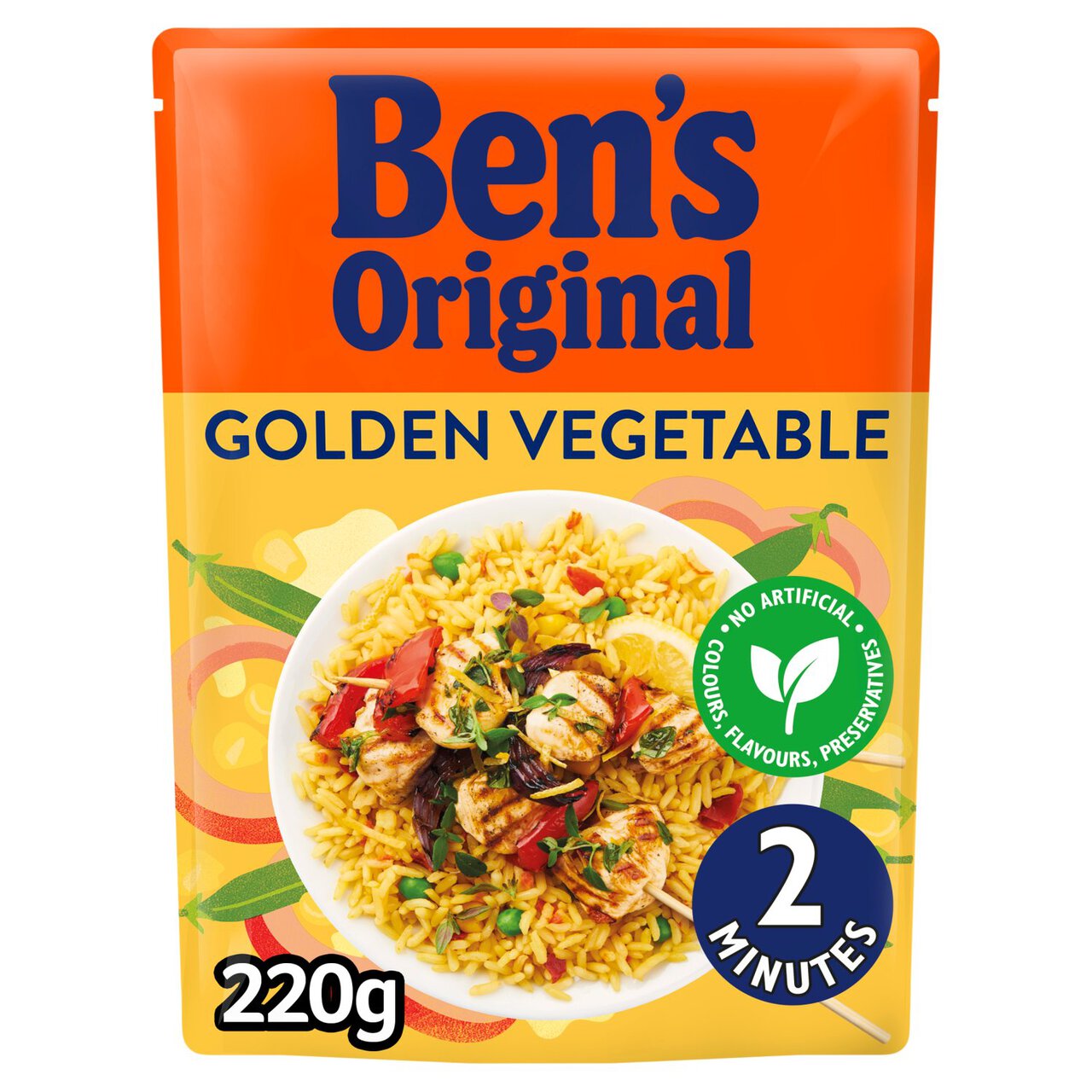 Bens Original Golden Vegetable Microwave Rice 220g