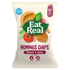 Eat Real Hummus Tomato & Basil Flavoured Chips 135g