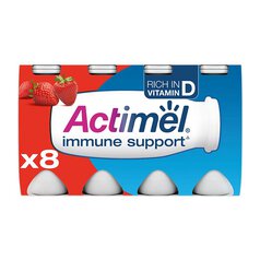 Actimel Strawberry Cultured Yoghurt Drink 8 x 100g