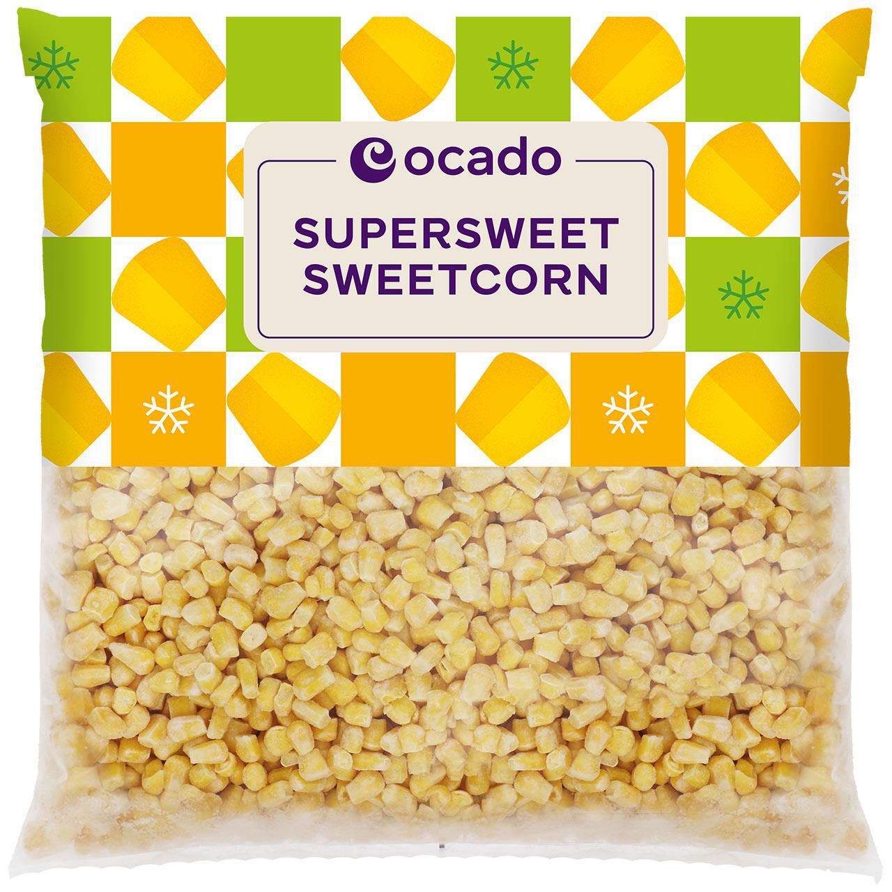 Ocado Frozen Supersweet Sweetcorn 1kg
