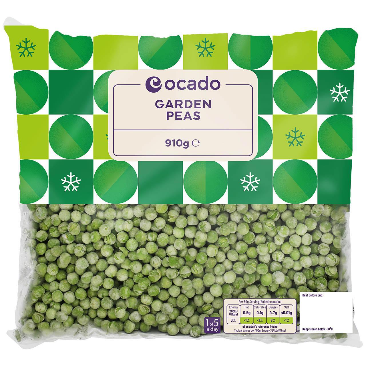 Ocado Frozen Garden Peas 910g